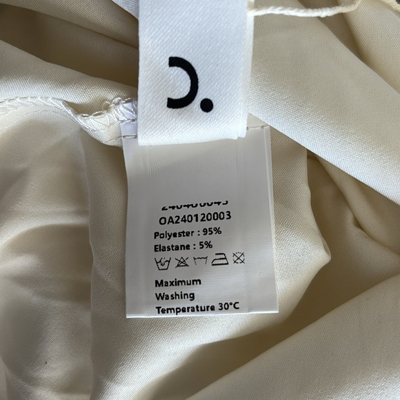 Commense Patchwork Strapless Two Toned Mixed Media Drop Waist Mini Dress - Picture 5 of 7